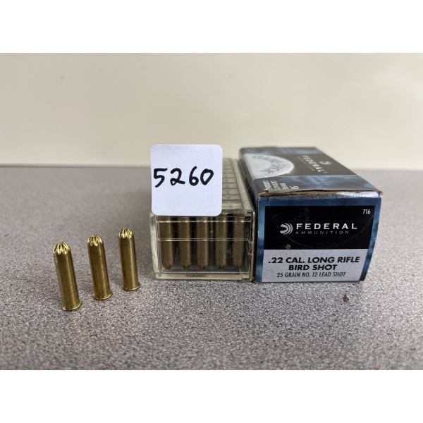 AMMO: 100X .22 LR BIRDSHOT