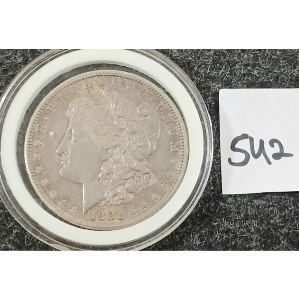 1881 US MORGAN SILVER DOLLAR