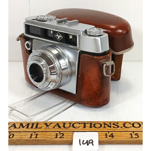 AFGA SUPER SILETTE L 35MM CAMERA W/ CASE - CIRCA 1950's