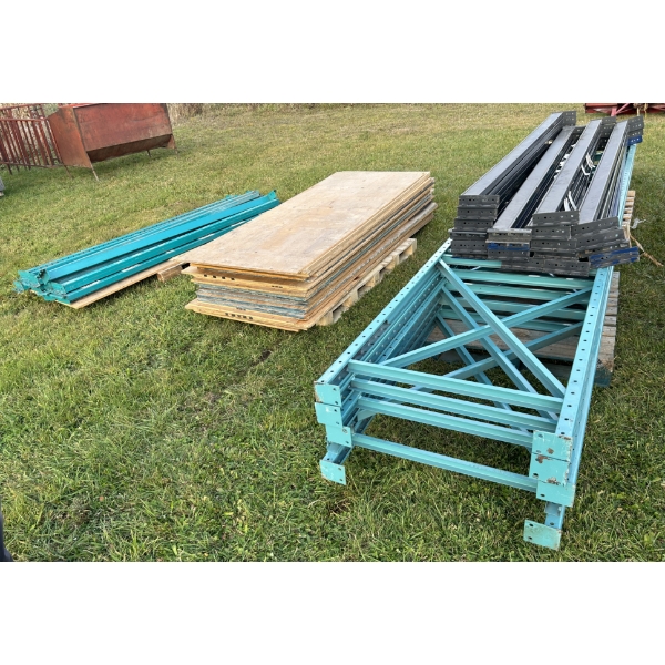 LOT OF INDUSTRIAL SHELVING - 3 FT DEEP