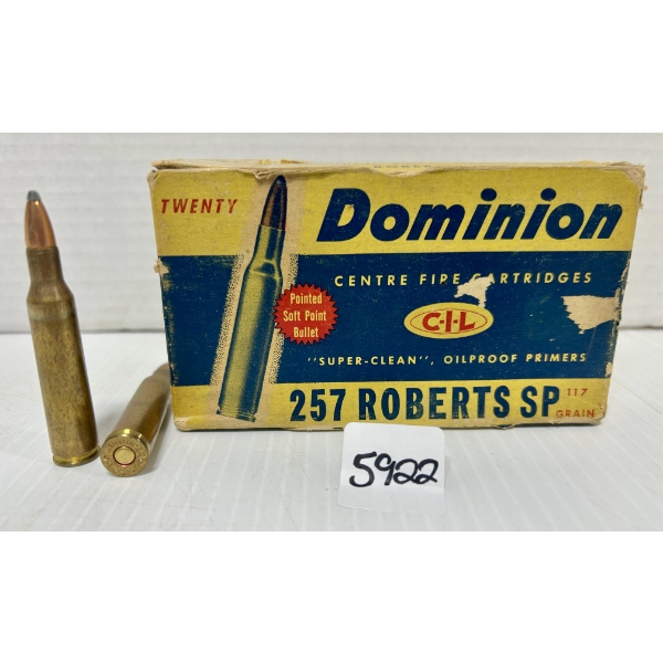 AMMO: 20X CIL .257 ROBERTS - 117 GR. 