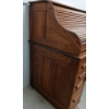 Image 6 : LOT OF 2 - TIGER OAK ROLL TOP DESK W/ WINDSOR BACK CHAIR