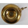 Image 7 : LOT OF 5 - BRASS PIECES - INCL CANDLESTICK HOLDER, BELL, CANNON, DISH & MORTAR W/ PESTLE