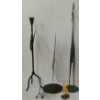 Image 4 : LOT OF 5 - METAL FOLK ART ROOSTERS