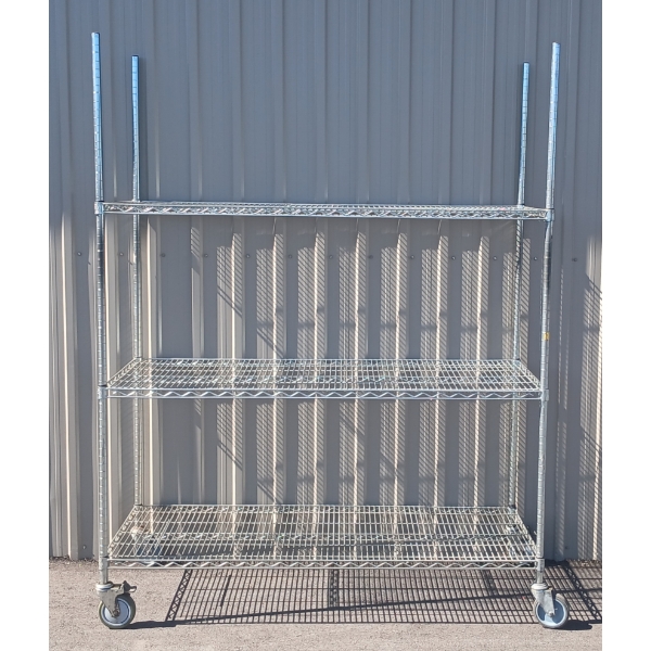 STAINLESS STEEL ROLLING SHELF UNIT