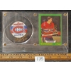 Image 1 : 1972-1973 OPC NHL MONTREAL CANADIENS PETER MAHOVLICH HOCKEY CARD & PUCK - AUTOGRAOHED