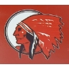 Image 9 : BUDDY-L PRESSED STEEL CUSTOM RED INDIAN TRUCK AND TRAILER