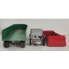 Image 4 : LOT OF 3 - PRESSED STEEL KINGSBURY TRUCK & TONKA TRAILERS 
