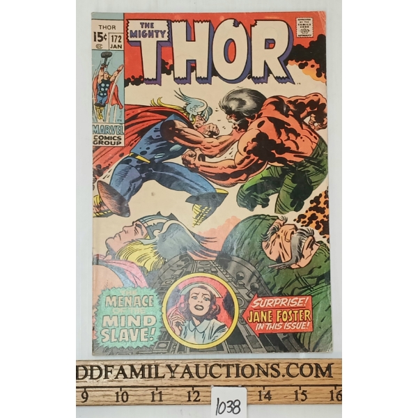 MARVEL COMICS "THE MIGHTY THOR" NO. 172 COMIC BOOK