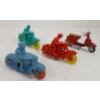 Image 2 : LOT OF 4 - MOTORCYCLISTS & MOPED - INCL REALISTIC, AUBURN & MAISTO