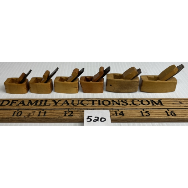 LOT OF 6 - MINIATURE VIOLIN MAKERS PLANES