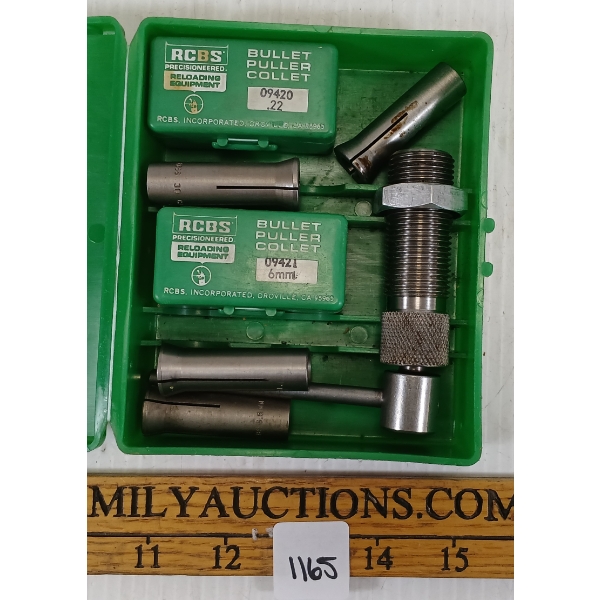 RCBS BULLET PULLER & COLLETS SET - INCL .22, 6MM, 6.5MM, .270, .30 & .35