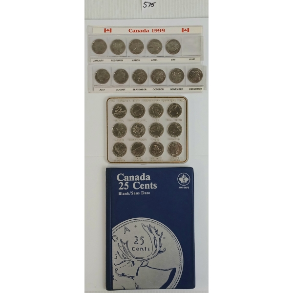QTY OF 1990'S - 2000'S 25 CENT COINS