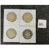Image 1 : LOT OF 4 - 1960-1963 CDN SILVER 50 CENT PCS