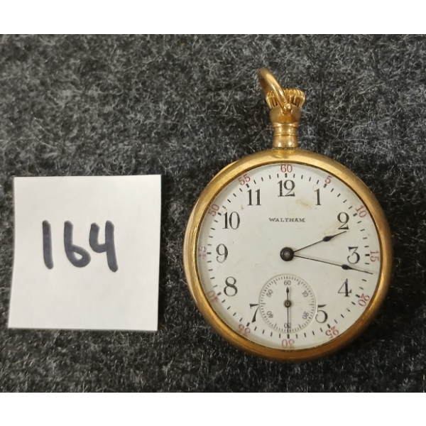 A.W.W. CO. WALTHAM 7J JEWEL POCKET WATCH - NO. 310 GRADE
