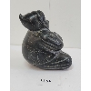 Image 5 : STONE CARVED SITTING PERSON - SIGNED - STONE