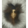 Image 2 : FUR HOODED FACE BY UNGARUK - FRAMED MIXED MEDIA