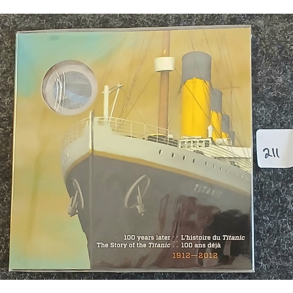 2012 RCM UNCIRCULATED 25 CENT COIN - THE STORY OF THE TITANIC