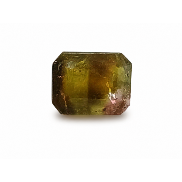 NATURAL PINK GREEN TOURMALINE - OCTAGON
