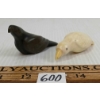 Image 4 : LOT OF 2 - BIRD FIGURES BY UNKNOWN ARTIST - STONE