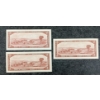 Image 2 : LOT OF 3 - 1954 CDN $2 BANKNOTES