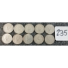 Image 2 : LOT OF 10 - 1968 CDN 10 CENT COINS