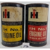 Image 1 : LOT OF 2 - IH NO. 1 ENGINE OIL 1 QT CANS