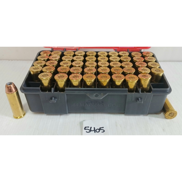 AMMO: 50X MIXED .44 MAG - 240GR - JHP - RELOADS