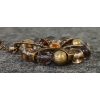 Image 4 : SAQ DARK GOLD TONE RHINESTONE PENDANT NECKLACE