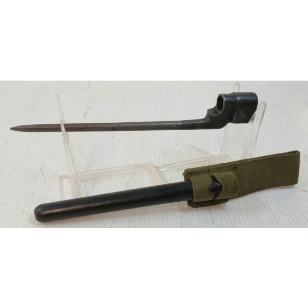 BRITISH NO. 4 MK II SPIKE BAYONET W/ SCABBARD & FROG
