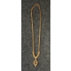 Image 4 : CORO GOLD TONED GARNET NECKLACE W/ EXTENSIONS
