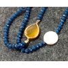 Image 5 : LOT OF 6 - COSTUME JEWELRY - BEADED NECKLACES, CLIP-ON EARRINGS & BROOCHES