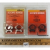 Image 1 : LOT OF 2 - MILLET 1IN LOW SCOPE RINGS - SIVER & MATTE BLACK