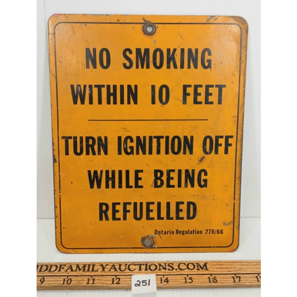 NO SMOKING WITHIN TEN FEET SSP SIGN