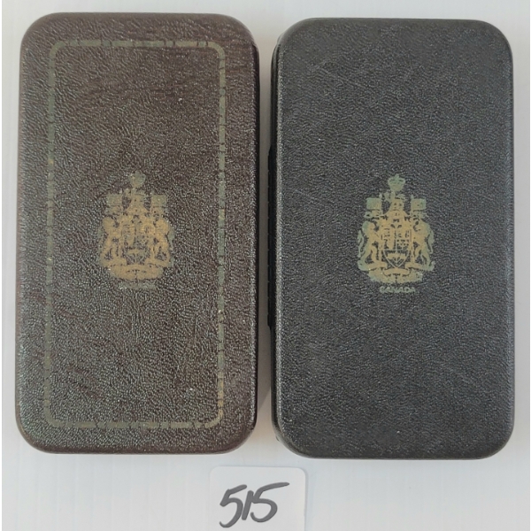 LOT OF 2 - CDN MEDAL CASES