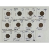 Image 1 : LOT OF 11 - U.S. INDIAN HEAD PENNIES - INCL 1880, 1884 & 1897 ETC