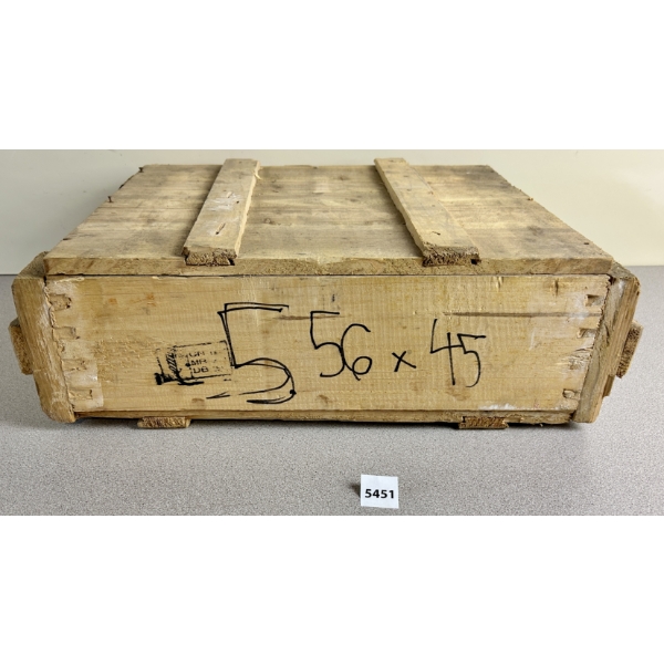 AMMO: UNOPENED CRATE OF 5.56X45 MM NATO