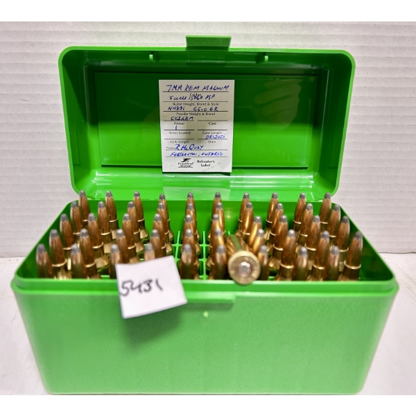 AMMO: 50X 7 MM REM MAG 150GR. - RELOADS
