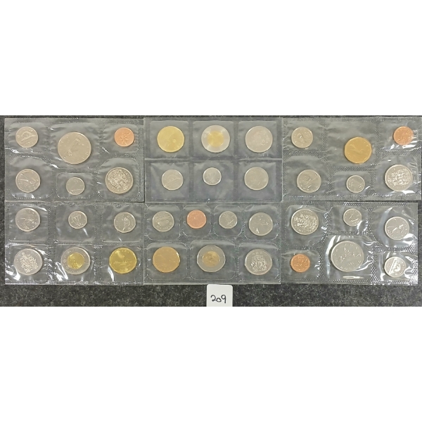 LOT OF 6 - 1978-2023 CDN UNCIRCULATED PROOF SETS