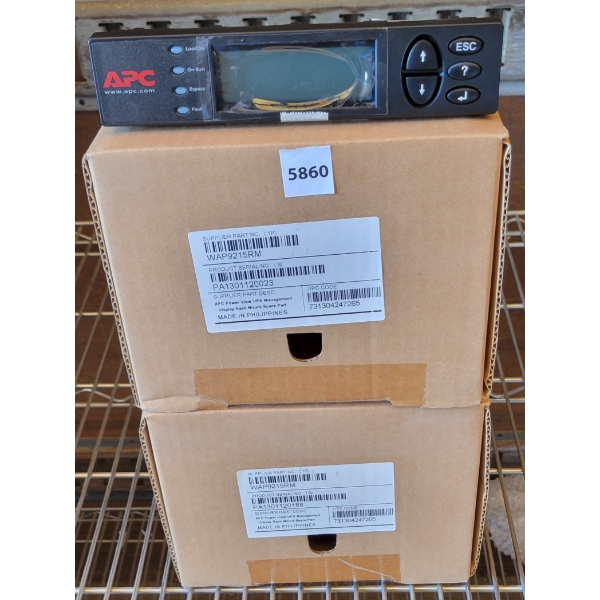 LOT OF 2 -  APC POWER VIEW UPS MANAGEMENT DISPLAY RACK MOUNT SPARE PART