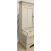 Image 4 : ARMOIRE W/ CHEST - FRENCH PROVINCAL STYLE - PAINTED PINE
