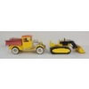 Image 2 : LOT OF 2 - BUDDY L PRESSED STEEL TRACTOR & DUMP TRUCK