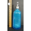 Image 3 : COBQ - AZUR BLUE EMBOSSED PYRAMID PANELLED - SELTZER BOTTLE