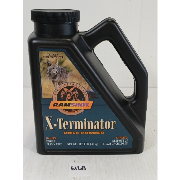 POWDER: RAMSHOT X-TERMINATOR RIFLE POWDER - APPROX 1LBS