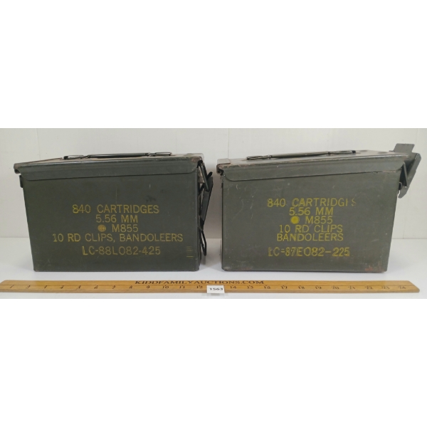 LOT OF 2 - AMMO CRATES