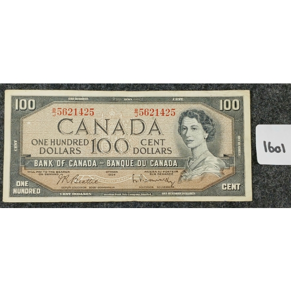 1954 CDN $100 BANKNOTE