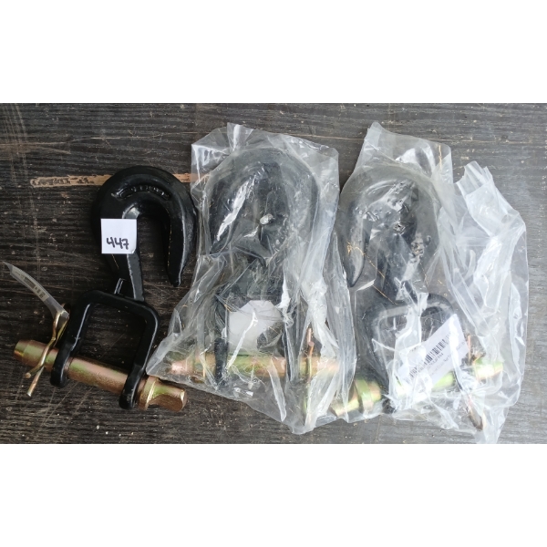LOT OF 3 - DRAW BAR HOOKS