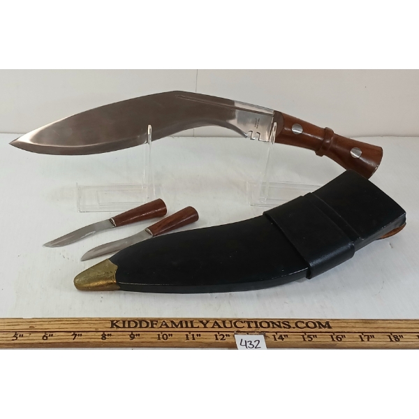 GURKHA KHUKURI KNIFE W/ SCABBARD