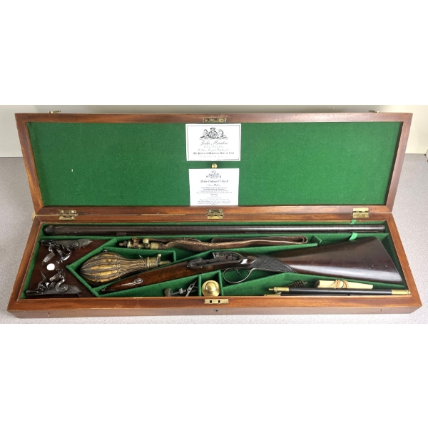 JOHN MANTON FLINTLOCK SXS IN .62 BP 