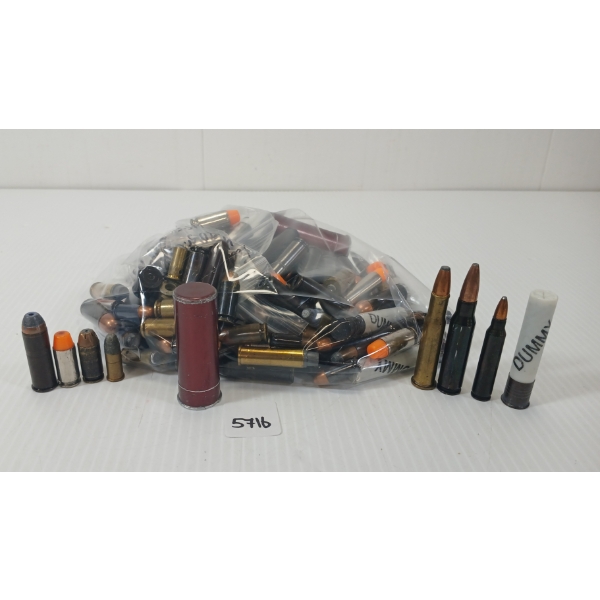 DUMMIES: QTY OF MIXED CARTRIDGES - INCL .357 MAG, .40 S&W, .44 REM MAG, ETC
